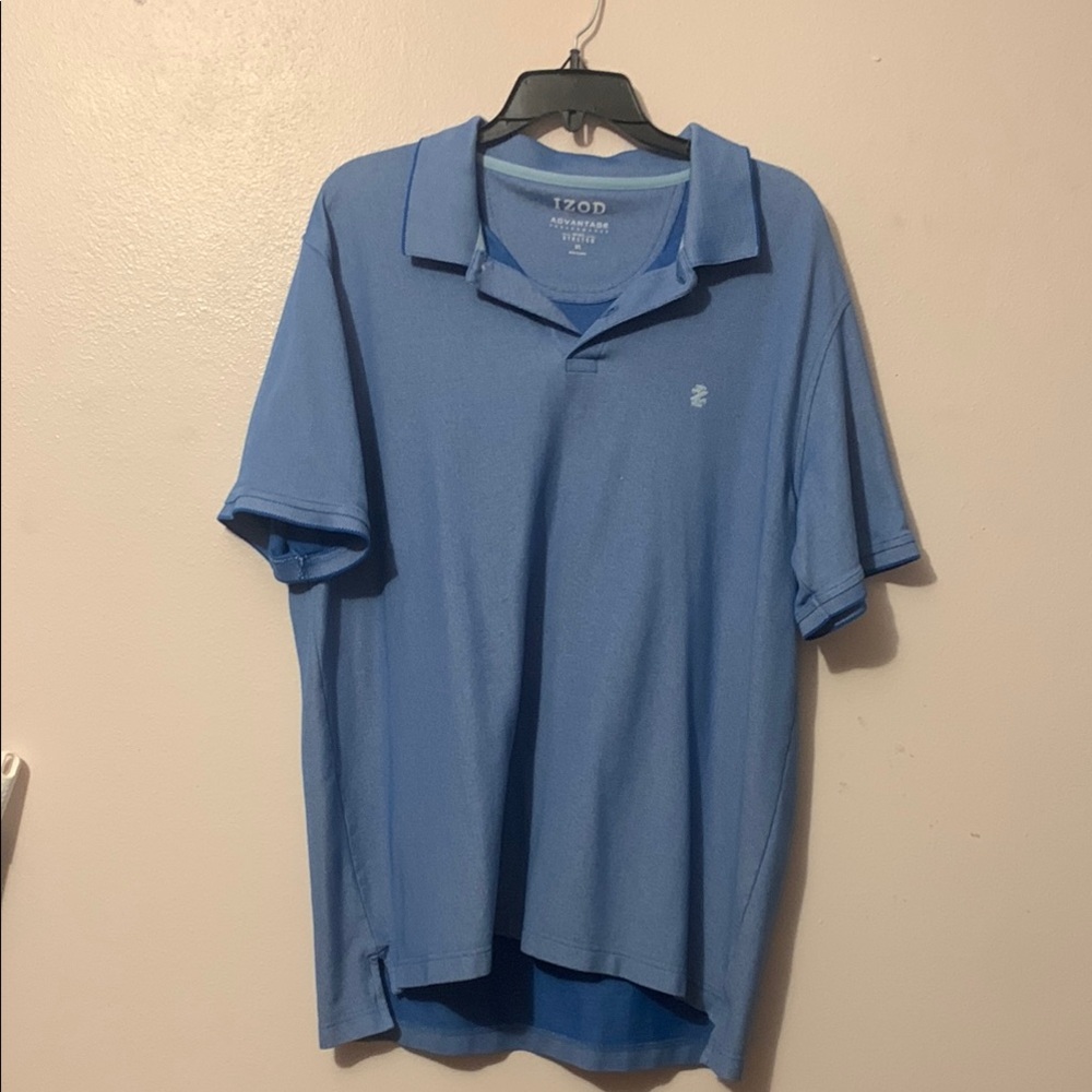Izod Blue Polo Shirt Classic Style